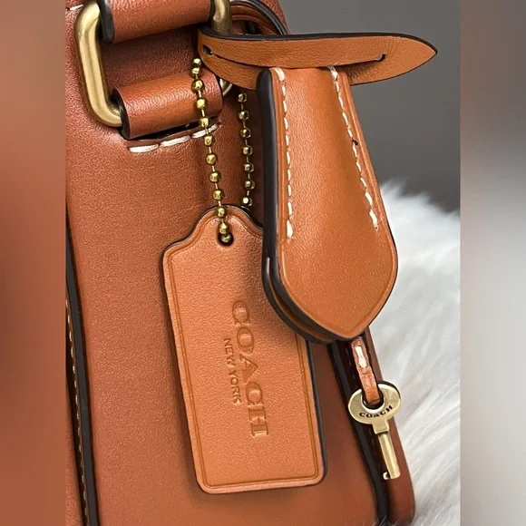 💰SOLD-C7935 - Coach Studio Shoulder Bag in Signature Jacquard with Penguin Motif - Picture 4 of 14